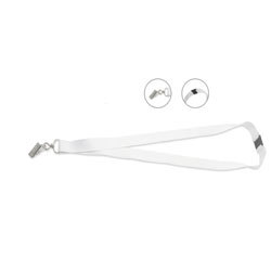 Britta HK0185 Lanyard 20mm 2 in 1 with Crocodile Clip Sublimation- White