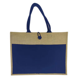 Trucs HK0049 Jute Bag with Canvas Pocket