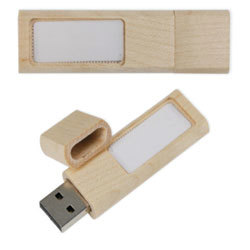 Solveig HK0377 Light-up Logo Wooden USB