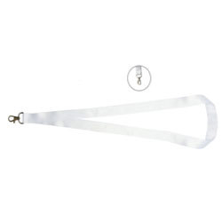 Trudy HK0225 Lanyard 20mm Single Hook Sublimation- White